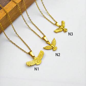 1 pieza Collar colgante minimalista y versátil de acero inoxidable de moda