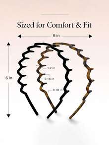 22pcs Simple Hair Claw Set, 2pcs Hair Hoops, 20pcs Mini Hair Claws, Fashion Hair Clips For Women | Non-Pulling And Non-Snagging | Durable Plastic Material | Ideal Gift For Women - Tortoiseshell And Black - Black - View 4