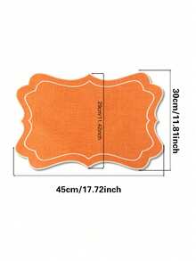 1/2/4 件节日形状布料刺绣餐垫，适用于婚礼派对餐桌装饰、简约时尚餐垫、咖啡机垫、防滑耐热杯垫，适用于婚礼、派对、节日、野餐、生日宴会 - 彩色 - 查看 10