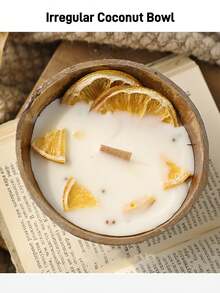 2支/1支新款椰子碗香氛蜡烛，创意造型蜡烛，石膏干花香氛蜡烛，家居卧室氛围营造，派对蜡烛装饰，家居蜡烛，DIY蜡烛，圣诞礼物，婚礼装饰，情人节礼物，装饰蜡烛，闺蜜礼物，女士礼物，家居装饰蜡烛，冬季礼物，香薰蜡烛，蜡烛（2支装橙香肉桂味），橙香茴香，柠檬新品，橙香桂花香