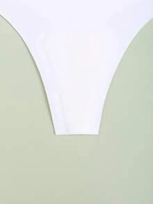 MLeyhoice 2条装女士无缝纯色功能性内裤，黑/白/米色防滑内裤，高性能丁字裤，瑜伽隐形内裤，舒适内裤，瑜伽文胸