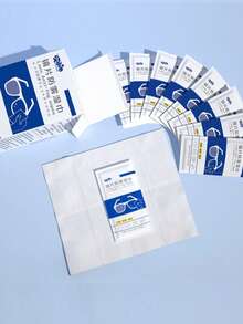 Eyeglasses Anti-Fog Wet Wipes, Eyeglass Cleaning Cloth, Camera Lens Wet Wipes, Helmet Glass Dust Cleaning Wipes - Multicolor - View 2