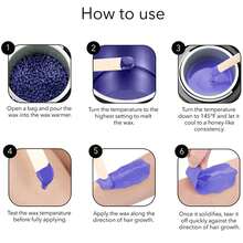 Dispositivo multifuncional para depilación, derretimiento y calentamiento de cera, calentador de perlas de cera - Tipo de Enchufe A USA (110-127V) - Ver 8