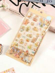 Miếng dán bong bóng nổi 3D hình Capybara hoạt hình dễ thương. Quà tặng miếng dán trang trí. Trang trí phòng, trang trí tiệc, quà tặng sinh nhật, nhiều lựa chọn quà tặng lễ hội, thời trang. Đồ thời trang. Tự làm. - Xem 11