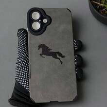 Funda de teléfono a prueba de polvo, asequible y popular con patrón de caballo negro, elegante y clásica, funda de protección personalizada y creativa, diseño a prueba de golpes y anticaídas, resistente a la suciedad y duradera, adecuada para  17/17 Pro/17 Pro Max/17 Air/ 16/16 Pro/16 Pro Max/16 Plus/ 15/15 Pro Max/15 Pro/15 Plus/ 14/14 Pro/14 Plus/14 Pro Max/ 13/13 Pro/13 Pro Max/12/12 Pro/12 Pro Max/11/11 Pro/11 Pro Max/XR/X/XS/XS Max. Es el regalo de cumpleaños perfecto para novias, novios, esposos, esposas, amigos o para uno mismo, innovador y a la moda, adecuado tanto para hombres como para mujeres. - Gris 1982 - Ver 9