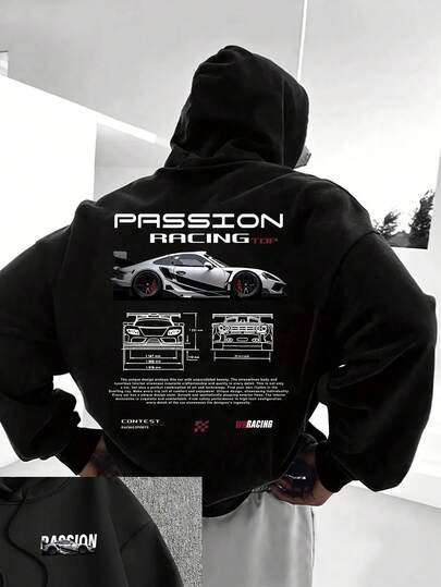 Men's Casual Hoodie Alphabet Print Loose Fit -Bahrain Streetwear 22ss Men Clothing Hoodies Hoodie Men One Piece Haikyuumens Clothes Hoodies For Menmens Clothes Hoodies For Men