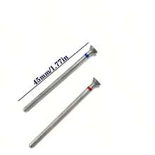 2 mũi khoan móng tay kim cương, hình ngọn lửa kiểu Nga, dụng cụ loại bỏ lớp biểu bì, phụ kiện làm móng nghệ thuật - Nhiều màu - Xem 5