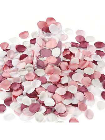 100 st konstgjorda rosenblad, realistiska plastblomblad för bröllopsdekoration, festdekoration, kronbladskastning - handgjorda blommiga bröllopstillbehör, lämpliga för alla hjärtans dag, födelsedag, festdekoration