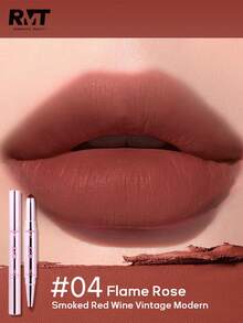 Maquillaje romántico RMT: Delineador de labios de doble punta, efecto de maquillaje satinado mate, lápiz labial mate, empaque elegante rosa, cosméticos imprescindibles para chicas, regalo del Día de la Madre, regalo del Día de San Valentín - Multicolor - Ver 13