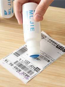 1pc Thermal Paper Correction Fluid, Courier Slip Correction Fluid, Effective For Protecting Personal Privacy, Cleaning Tool, All-In-One Courier Slip Privacy Stamp & Opener, Suitable For Thermal Paper Erasure (May Not Work Well On Other Papers, Mainly Designed For Courier Thermal Paper Information Erasure), Suitable For Household Cleaning, Good For Protecting Personal Privacy, Random Color/Style - 30ml - View 3