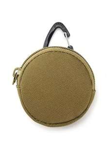 MOLLE Sports Outdoor Tactical Headphone Pouch Hanging Pouch Key Pouch Mini Round Coin Purse For Men Wallet Mini Wallet Purse Wallet Small Wallet Travel Wallet Coin Wallet Money Wallet Travel Essential - Multicolor - View 5