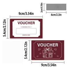 12/36 张优惠券主题爱心刮刮卡，惊喜，抽奖，游戏，生日，节日礼品卡，纸质 - 彩色 - 查看 5