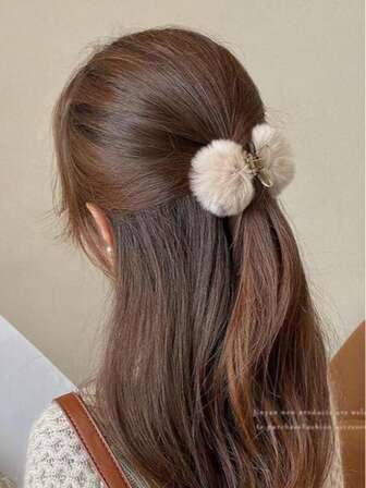 1件装 女士时尚蝴蝶蓬松发爪