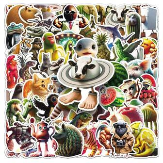 Italian Brainrot Stickers Brainrot Stickers Italy Stickers Italian Stickers Aesthetic Stickers Funny Stickers Cartoon Stickers Vinyl Waterproof Stickers For Water Bottle,Laptop,Phone,Skateboard,Scrapbooking,Journaling Gifts