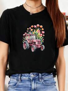 Camisetas de mujer - Negro - Ver 8