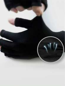 UV Protection Fingerless Gloves For Nail Lamp, Professional Gel Nail UV Protection Gloves, Nail Art Tools, Back To School, Nail Art Supplies - Multicolor - View 7