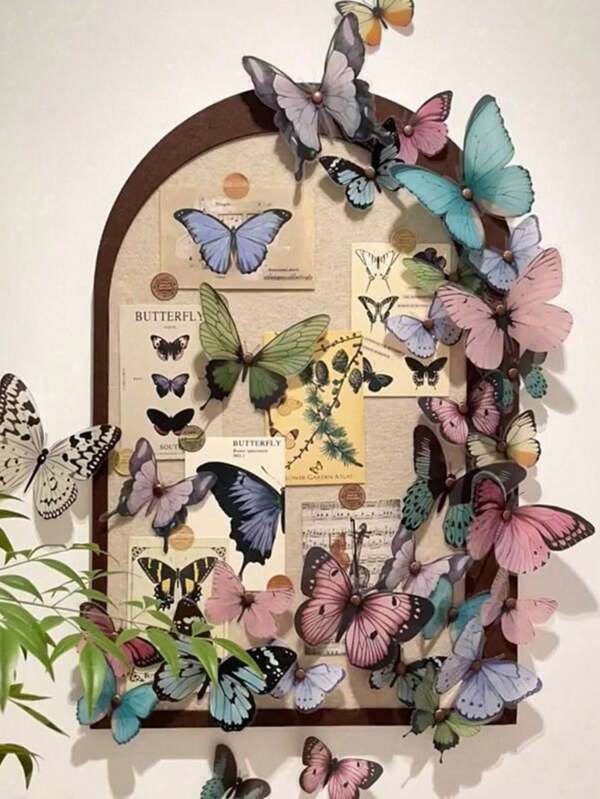 32 Pieces Of 3D Butterfly Wall Decorations, Equipped With Detachable Waterproof Butterfly Stickers, Suitable For Bedrooms, Living Rooms, Porches, Wedding And Valentine's Day Scenes, Suitable For Wedding Decoration | Butterfly-Themed Decoration | Butterflies, Butterfly Decorations And Packaging Boxes