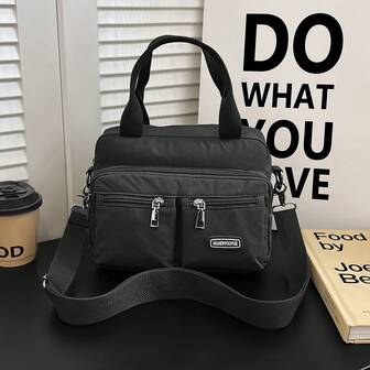 Women's Handbag, Multi-Pocket Zipper Backpack, Waterproof Nylon Shoulder Bag, Coin Purse