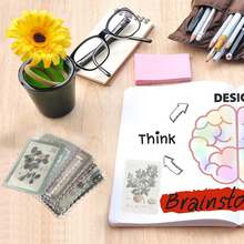 Estilo120 Hojas Retro Sello Pegatinas Planta Estampilla CalcomaníAs Vintage CalcomaníAs Salchichas Surtido Sobre Adhesivo Sobre Bolsa De Sello Para Diario De Scrapbook DIY CraftVersióN Mejorada