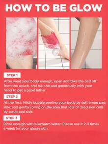 1 pieza Toalla de ducha exfoliante, cepillo de baño para exfoliar la espalda, toalla exfoliante para el Body para spa de belleza, masaje de la piel, apto para gel de ducha, exfoliante corporal