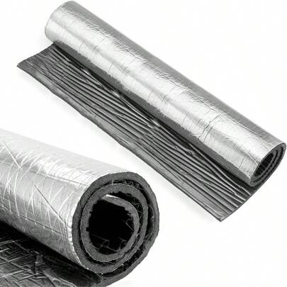 394 mil 10.76 sqft Car Heat Sound Deadener, Dampening Insulation, Firewall Heat Deadener, Noise Sound Deadener, Waterproof Sound Proof Sticker 40 inchx 40 inch