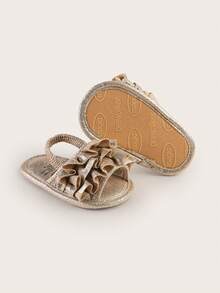 Summer Infant Sandals 3-6 Months Old Female Infant Slippers Breathable, Non Slip, Anti-Collision Walking Shoes - Yellow - View 2