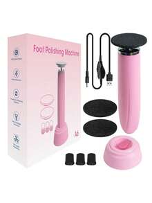 USB Powered Electric Foot Callus Remover, Suitable For Cracked Heels & Dead Skin, Ideal For Home SPA - Pink - View 9