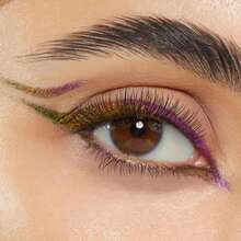 ColourPop Crème Gel Waterproof Chrome Eyeliner - 18HR Wear, Ultra-Pigmented Eyeliner Pencil With Matte &Amp; Metallic Finishes - Smudge-Proof, Vegan &Amp; Cruelty-Free - Actin Up (0.01 Oz) - ColorA - 查看 3