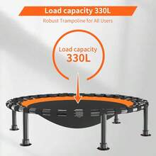40"/48" Foldable Mini Trampoline Load 330lbs Portable Exercise Rebounder With Durable Bungee Band Fitn Trampoline For Adults And - 40Có xử lý - Xem 6