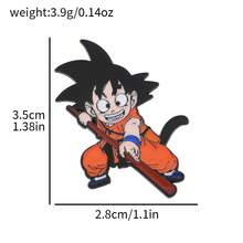 1 chiếc ghim cài áo hình Dragon Ball cổ điển, phụ kiện ba lô Son Goku thời trang và dễ thương, được làm từ hợp kim kẽm, thích hợp để đeo hàng ngày hoặc làm quà tặng. - Nhiều màu - Xem 10