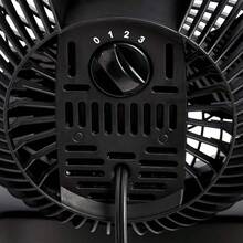 HAWTAir Circulator Fan Desk Fan For Bedroom Home And Office With 90-Degree Tilt Head 3 Speed Settings Lightweight 3 LBS 35 Watts Black 11.1"W X 6.3"D X 10.9"H - 黑色 - 查看 4