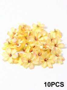 10/30pcs Artificial Flower Heads, 1.57in Mini Simulation Cherry Plum Blossom & Daisy Flower, For DIY Crafts, Wreaths, Photo Frame Decor, Home Decoration, Wedding, Party Decoration, Perfect For Valentine's Day, Thanksgiving, Mother's Day - Multicolor - View 34