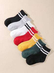 7 pares de calcetines de rayas para niños - Multicolor - Ver 5