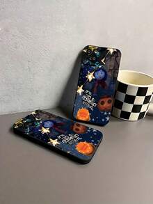 Funda para teléfono con Gato Negro y Estrellas, compatible con fundas ,  17,  16 Pro Max,  15 Pro Max,  13 y  12. Fabricada en TPU, resistente a manchas y golpes. Un regalo ideal para familiares, amigos, seres queridos, novios/novias y para Navidad. - Negro - Ver 6