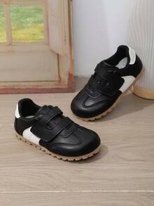 1双休闲学院风运动鞋，男女通用魔术贴多功能平底鞋