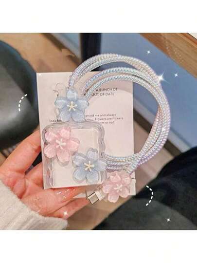 Minimalist Floral Wave Charger Protector Case, Suitable For Apple 17/16/15/14/13 Series Chargers, 20W Charger Protector Case, Ideal Gift