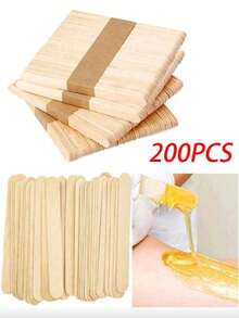 100pcs/50pcs Wooden Craft Sticks, Coffee Stirrers, Popsicle Sticks, Handmade Craft Sticks, DIY And Painting To Create Your Own Wooden Crafts! Cultivate Children's Hands-On Ability, Multipurpose Sticks, Home Art Project, Classroom Art Supplies, Children's Birthday Gift, Christmas Gift