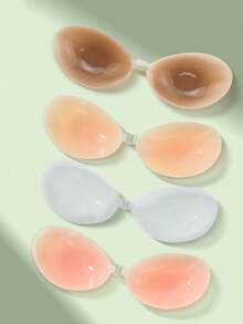 Enhanced Stickiness Push-Up Silicone Bra - Adhesive Bra Women, Off--Shoulder Dresses & Parties - Màu be - Xem 9