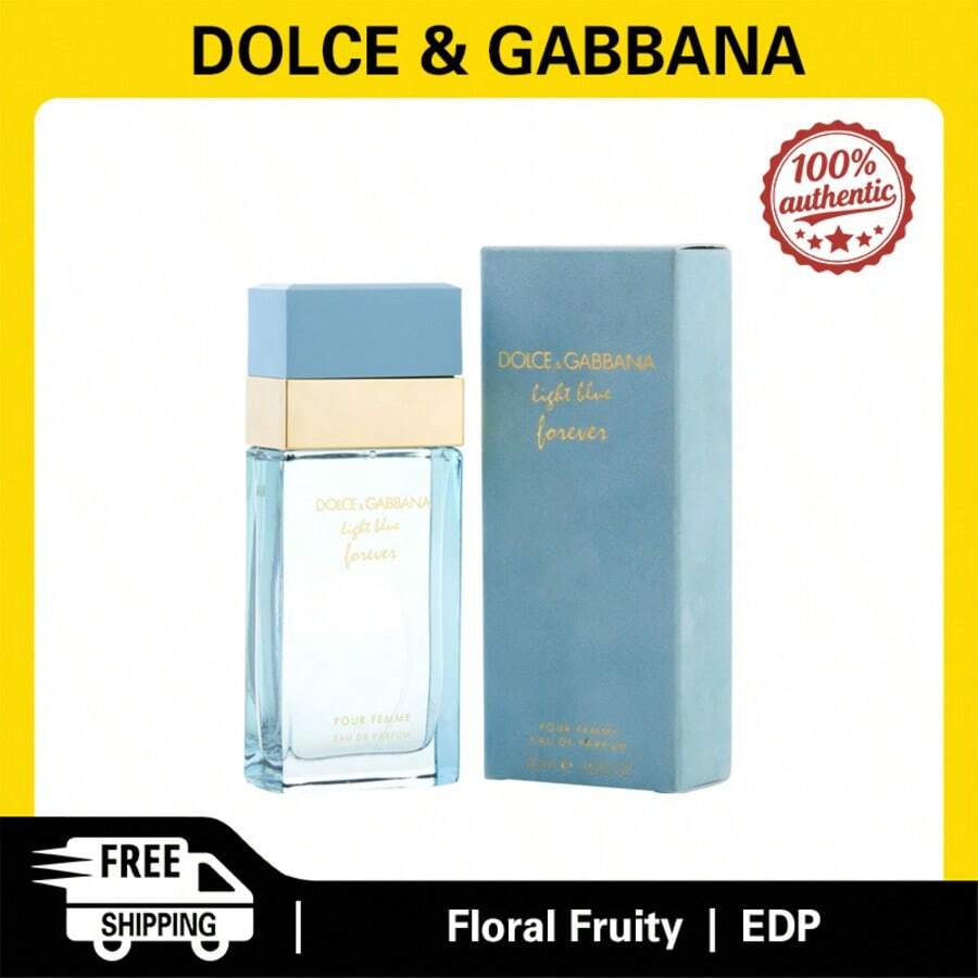 Dolce & Gabbana Light Blue Forever Women Eau De Parfum Spray 50ml Floral And Fruity Notes Women's Perfume Authentic Original Long-Lasting Scent - 花香果香調 - 查看 1