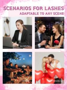 1盒280片80D混合簇状假睫毛，0.07毫米粗，DD卷度，长度0.31-0.63英寸混合，DIY假睫毛，猫眼假睫毛，自然款俄罗斯扁平假睫毛，蓬松浓密，手工水貂毛簇状假睫毛，适用于万圣节戏剧妆容、节日妆容、圣诞节妆容，新手必备，美容健康，个人护理，节日魅力美妆 - 黑色 - 查看 9