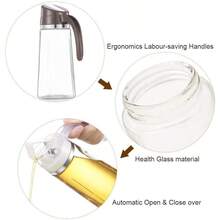 GSYY  Dienser For 20 OZ/600ml Leakof Glass  Bottle With Auto Fl Cap   Container For  Cong 1 Pcs Wh + 1 Pcs Brown - 杏色 - 查看 4