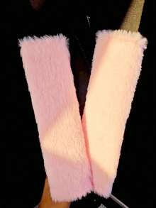 Short Plush Car Steering Wheel Cover With Shoulder Strap, Warm Anti-Slip Steering Wheel Sleeve, Elastic Steering Wheel Cover For Winter Without Inner Ring - one-size - View 24