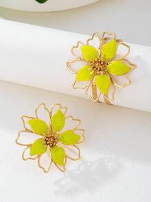 1 Bộ vòng tay, vòng tay, nhẫn đính đá hình học 3D thời trang cổ điển, quà tặng dự tiệc cho phụ nữ - màu xanh lá - Xem 3