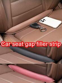1 pieza Relleno de ranura de asiento de coche - Tira universal anti-caída para interior, diseño de instalación sin pegamento, accesorios multifuncionales a prueba de fugas para vehículo, accesorios para asiento de coche - Talla única - Ver 2