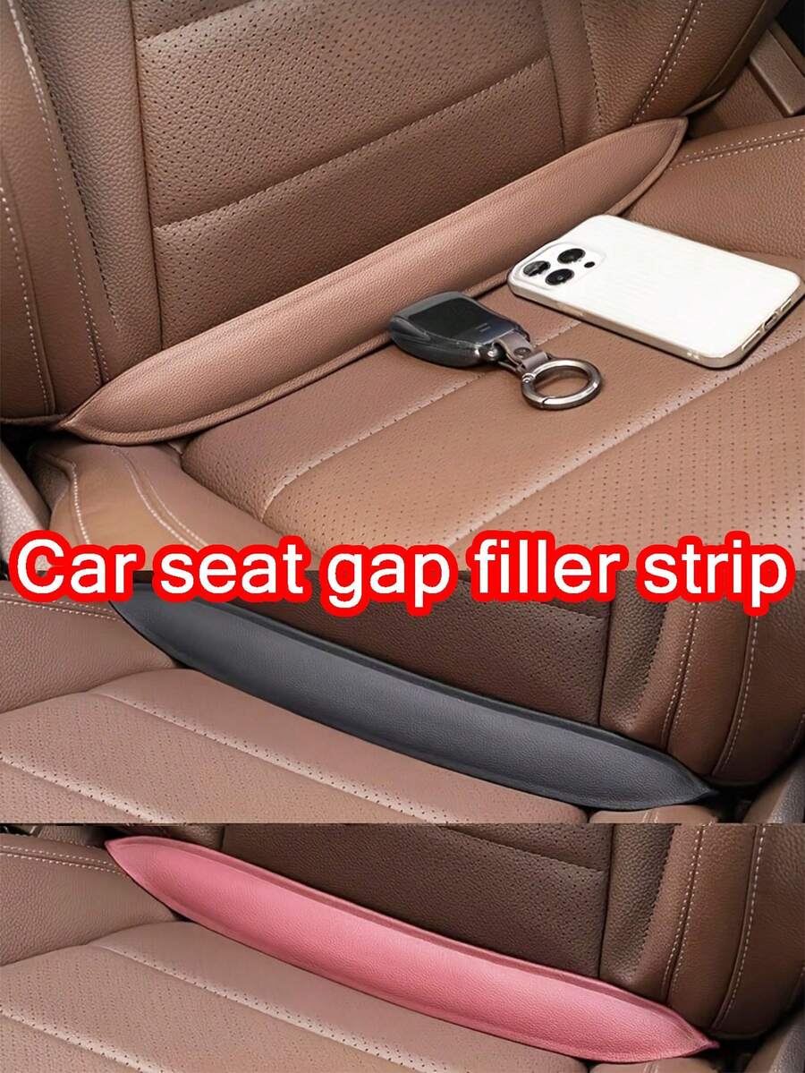 1 pieza Relleno de ranura de asiento de coche - Tira universal anti-caída para interior, diseño de instalación sin pegamento, accesorios multifuncionales a prueba de fugas para vehículo, accesorios para asiento de coche