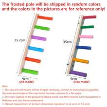 Escalera de escalada para pájaros de 4/6/8 pasos, juguete para loros, escalera de interacción para pájaros, juguetes divertidos de escalada, soporte de ejercicio de madera - Cuatro escaleras - Ver 3