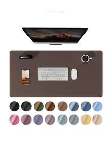 1Pc Fates Advanced Napa Texture Non-Slip Desk Pad,Mouse Pad,Waterproof PU Leather Desk Table Protector,Ultra Thin Desk Blotter, Easy Clean Laptop Desk Writing Mat For Office Work/Home/Decor(Thickness:1mm)