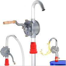 208.2升/55加仑铝制旋转手动桶泵 - 适用于5至55加仑油桶，可用于泵送机油和汽油 - 防锈可拆卸旋转桶泵，燃油输送设备，符合人体工程学的手柄设计，铝合金结构