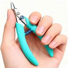 1pc Nail Rhinestone Remover, Thick Nail Clipper, Dead Skin Nail Clipper, Manicure Pedicure Care Nail Scissors Tool - Green - View 6