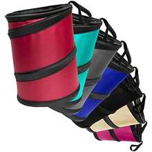FH Group - cubeta de Basura para Coche (Plegable y Compacto),(Gris) - Multicolor - Ver 8